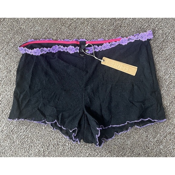 NWT Skims Sleepover Lace Shorts Womens Size Small Onyx (shorts Only) - Picture 4 of 6